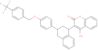 A mixture of cis-4-hydroxy-3-(1,2,3,4-tetrahydro-3-(4-(4-trifluoromethylbenzyloxy)phenyl)-1-naphthyl)coumarin and trans-4-hydroxy-3-(1,2,3,4-tetrahydro-3-(4-(4-trifluoromethylbenzyloxy)phenyl)-1-naphthyl)coumarin