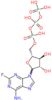 2-fluoro-9-[5-O-(hydroxy{[hydroxy(phosphonooxy)phosphoryl]oxy}phosphoryl)-D-arabinofuranosyl]-9H...