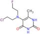 5-[(2-chloroethyl)(2-fluoroethyl)amino]-6-methylpyrimidine-2,4(1H,3H)-dione