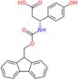 (3R)-3-{[(9H-fluoren-9-ylmethoxy)carbonyl]amino}-3-(4-hydroxyphenyl)propanoic acid