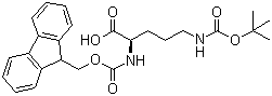 N-α-Fluorenilmetoxicarbonil-N-δ-terc-butiloxicarbonil-L-ornitina