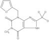 1H-Purine-2,6-dione, 3-(2-furanylmethyl)-3,7-dihydro-1-methyl-8-(methyl-d3)-