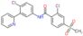 2-chloro-N-[4-chloro-3-(pyridin-2-yl)phenyl]-4-(methylsulfonyl)benzamide