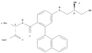 L-Leucine,N-[4-[[(2R)-2-amino-3-mercaptopropyl]amino]-2-(1-naphthalenyl)benzoyl]-, methylester