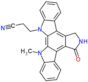 3-(13-methyl-5-oxo-5,6,7,13-tetrahydro-12H-indolo[2,3-a]pyrrolo[3,4-c]carbazol-12-yl)propanenitrile