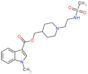 (1-{2-[(methylsulfonyl)amino]ethyl}piperidin-4-yl)methyl 1-methyl-1H-indole-3-carboxylate