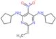 N,N'-dicyclopentyl-2-(methylsulfanyl)-5-nitropyrimidine-4,6-diamine