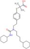2-[(4-{2-[(4-cyclohexylbutyl)(cyclohexylcarbamoyl)amino]ethyl}phenyl)sulfanyl]-2-methylpropanoic acid