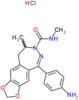 5-(4-aminophenyl)-N,8-dimethyl-8,9-dihydro-7H-[1,3]dioxolo[4,5-h][2,3]benzodiazepine-7-carboxamide hydrochloride (1:1)