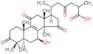 (7beta)-7-hydroxy-3,11,15,23-tetraoxolanost-8-en-26-oic acid