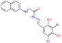 N'-[(1E)-(3,5-dibromo-2,4-dihydroxyphenyl)methylidene]-2-(naphthalen-2-ylamino)acetohydrazide (non-preferred name)