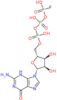 5'-O-[{[{[fluoro(hydroxy)phosphoryl]oxy}(hydroxy)phosphoryl]oxy}(hydroxy)phosphoryl]guanosine