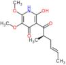 2-hydroxy-5,6-dimethoxy-3-[(2R,4E)-2-methylhex-4-enoyl]pyridin-4(1H)-one