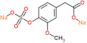 [2-methoxy-4-(2-oxo-2-sodiooxy-ethyl)phenoxy]sulfonyloxysodium