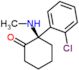 (2R)-2-(2-chlorophenyl)-2-(methylamino)cyclohexanone