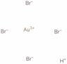 Hydrogen tetrabromoaurate (III) hydrate