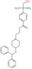 4-[4-(diphenylmethoxy)piperidin-1-yl]-1-[4-(1-hydroxy-2-methylpropan-2-yl)phenyl]butan-1-one