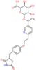 (3S,4S,5S,6R)-6-[1-[6-[2-[4-[(2,4-dioxothiazolidin-5-yl)methyl]phenoxy]ethyl]-3-pyridyl]ethoxy]-3,4,5-trihydroxy-tetrahydropyran-2-carboxylic acid