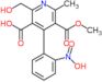 2-(hydroxymethyl)-5-methoxycarbonyl-6-methyl-4-(2-nitrophenyl)pyridine-3-carboxylic acid