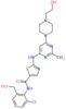 N-[2-chloro-6-(hydroxymethyl)phenyl]-2-({6-[4-(2-hydroxyethyl)piperazin-1-yl]-2-methylpyrimidin-4-yl}amino)-1,3-thiazole-5-carboxamide