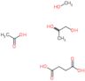 acetic acid, methanol, propane-1,2-diol, succinic acid