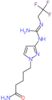 5-{3-[N''-(2,2,2-trifluoroethyl)carbamimidamido]-1H-pyrazol-1-yl}pentanamide