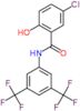 N-[3,5-bis(trifluoromethyl)phenyl]-5-chloro-2-hydroxybenzamide