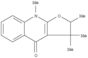 Furo[2,3-b]quinolin-4(2H)-one,3,9-dihydro-2,3,3,9-tetramethyl-, (-)-