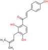 (2E)-1-[2,4-Dihydroxy-3-(3-methylbut-2-en-1-yl)phenyl]-3-(4-hydroxyphenyl)prop-2-en-1-one
