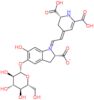 (1E,2S)-1-{(2E)-2-[(2R)-2,6-dicarboxy-2,3-dihydropyridin-4(1H)-ylidene]ethylidene}-5-(beta-D-glu...