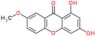 1,3-dihydroxy-7-methoxy-9H-xanthen-9-one