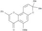 4H,8H-Benzo[1,2-b:3,4-b']dipyran-4-one,5-methoxy-8,8-dimethyl-2-phenyl-