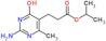 isopropyl 3-(2-amino-4-hydroxy-6-methyl-pyrimidin-5-yl)propanoate