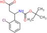 3-[(tert-butoxycarbonyl)amino]-3-(2-chlorophenyl)propanoic acid