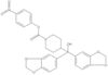 1-Piperidinecarboxylic acid, 4-[bis(1,3-benzodioxol-5-yl)hydroxymethyl]-, 4-nitrophenyl ester