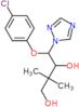 4-(4-chlorophenoxy)-2,2-dimethyl-4-(1H-1,2,4-triazol-1-yl)butane-1,3-diol