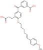 3-{[3-(2-carboxyethyl)-4-{[(5E)-6-(4-methoxyphenyl)hex-5-en-1-yl]oxy}phenyl]carbonyl}benzoic acid