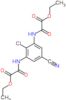 Acetic acid, 2,2′-[(2-chloro-5-cyano-1,3-phenylene)diimino]bis[2-oxo-, diethyl ester