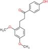 3-(2,4-dimethoxyphenyl)-1-(4-hydroxyphenyl)propan-1-one