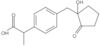 4-[(1-Hydroxy-2-oxocyclopentyl)methyl]-α-methylbenzeneacetic acid