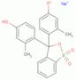 Phenol, 4,4′-(2,2-dioxido-3H-1,2-benzoxathiol-3-ylidene)bis[3-methyl-, sodium salt (1:1)