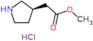 Methyl (3R)-3-pyrrolidinylacetate hydrochloride (1:1)