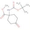 Cyclohexanecarboxylic acid,1-[[(1,1-dimethylethoxy)carbonyl]amino]-4-oxo-, methyl ester