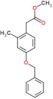methyl [4-(benzyloxy)-2-methylphenyl]acetate