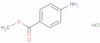 Benzoic acid, 4-amino-, methyl ester, hydrochloride (1:1)