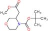 tert-butyl 3-(2-methoxy-2-oxo-ethyl)morpholine-4-carboxylate