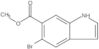 1H-Indole-6-carboxylic acid, 5-bromo-, methyl ester