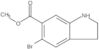 Methyl 5-bromo-2,3-dihydro-1H-indole-6-carboxylate