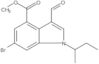 Methyl 6-bromo-3-formyl-1-(1-methylpropyl)-1H-indole-4-carboxylate