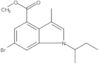 Methyl 6-bromo-3-methyl-1-(1-methylpropyl)-1H-indole-4-carboxylate